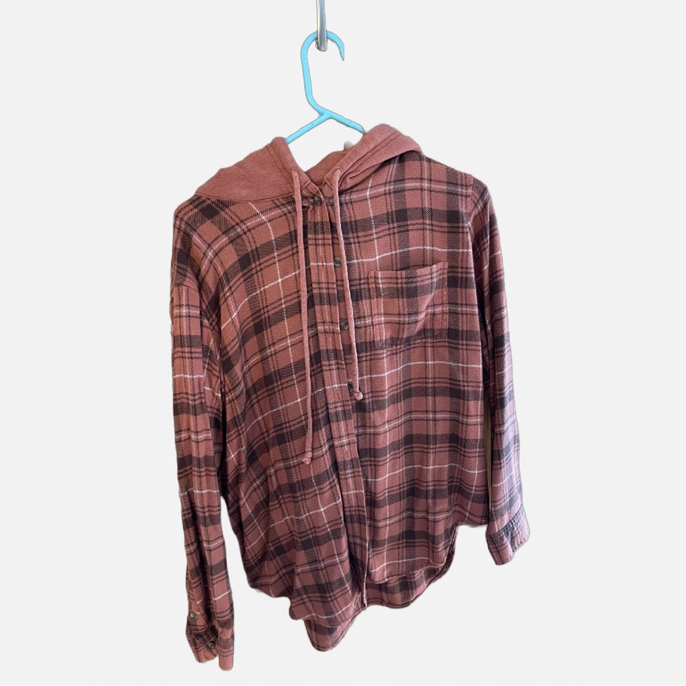 AMERICAN EAGLE Hooded Flannel